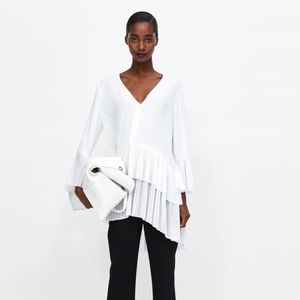 ZARA Pleated Ruffle Tunic/Dress